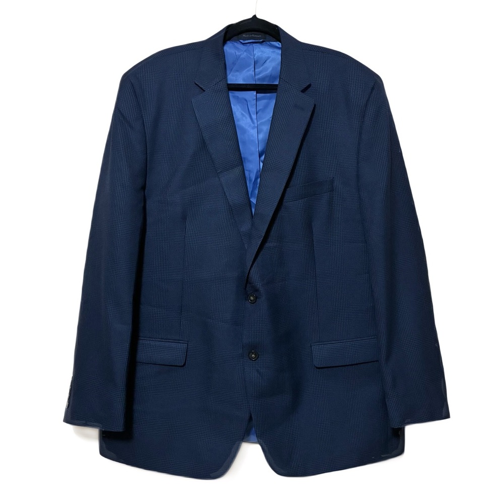 Chaps Classic Fit 2-Button Sport Coat Men’s 48 Long Navy Blue